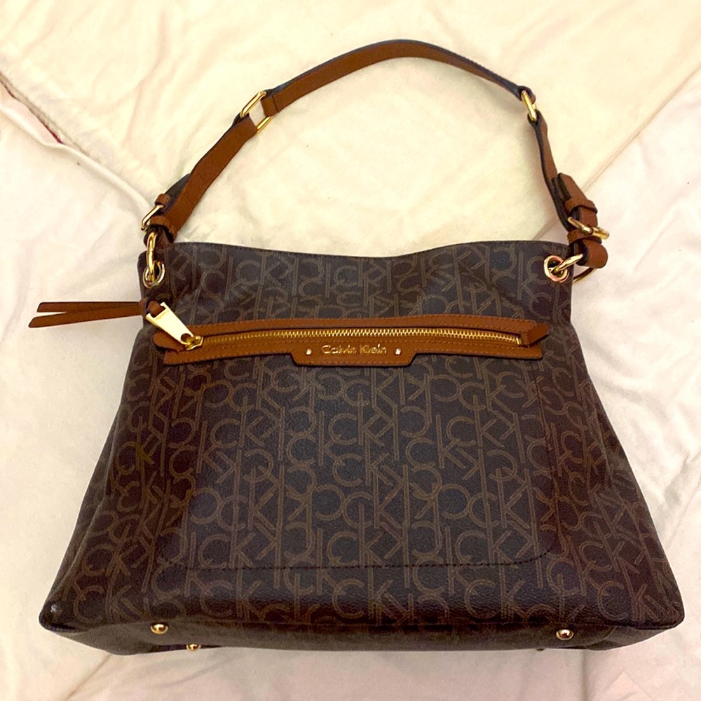 Brown Calvin Klein Shoulder Bag